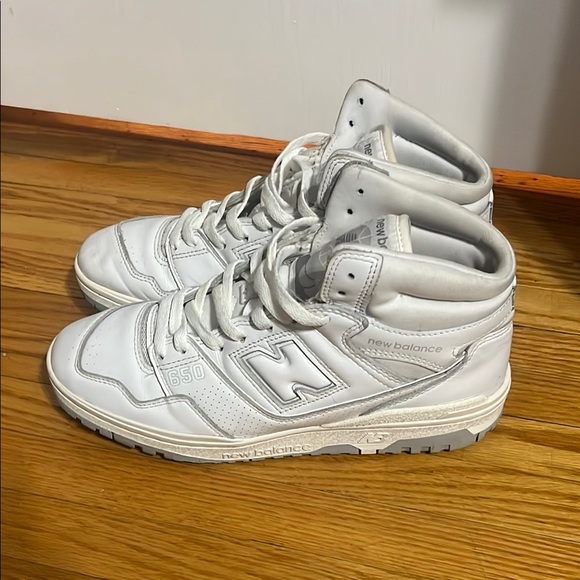 New Balance Classic White High-Tops - Picture 2 of 6